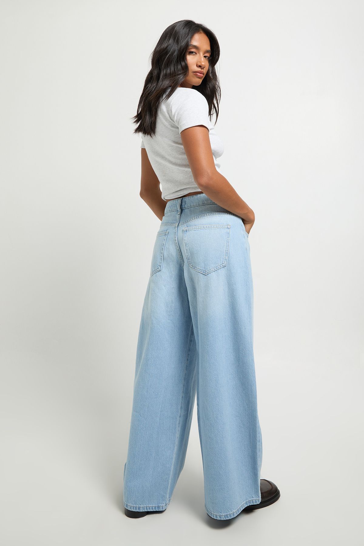 Petite Mid Waist Boyfriend Jean - Image 2