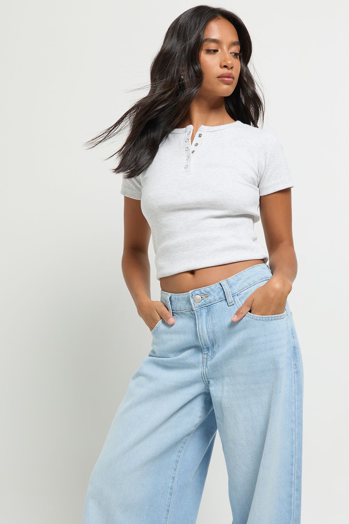 Petite Mid Waist Boyfriend Jean - Image 4