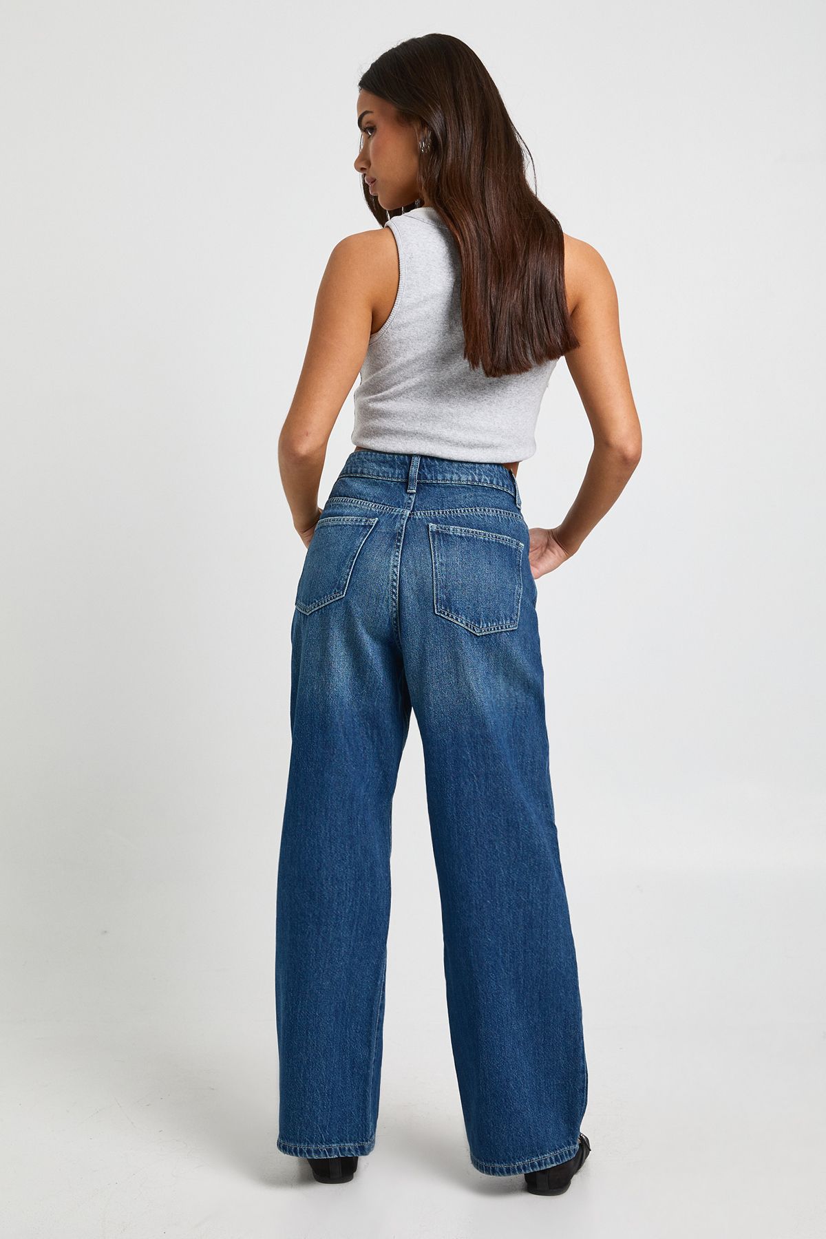 Petite High Waist Straight Leg Jean - Image 2