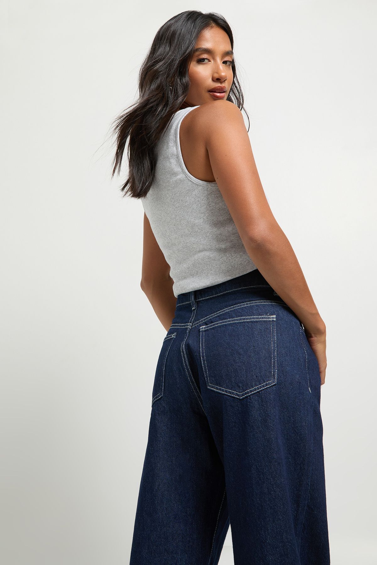Petite High Waist Straight Leg Jean - Image 4