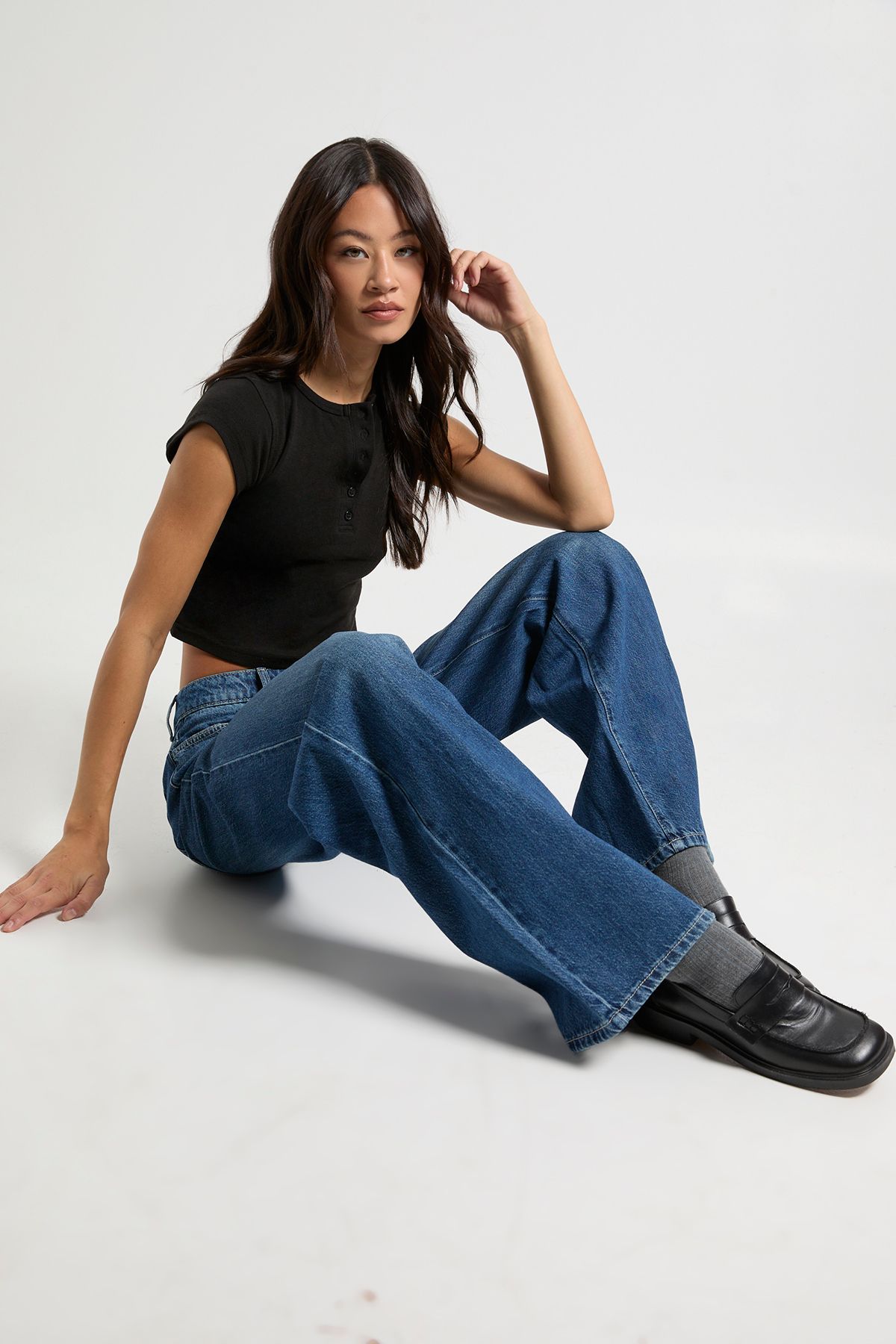 Tall High Waist Wide Leg Jean - Image 2