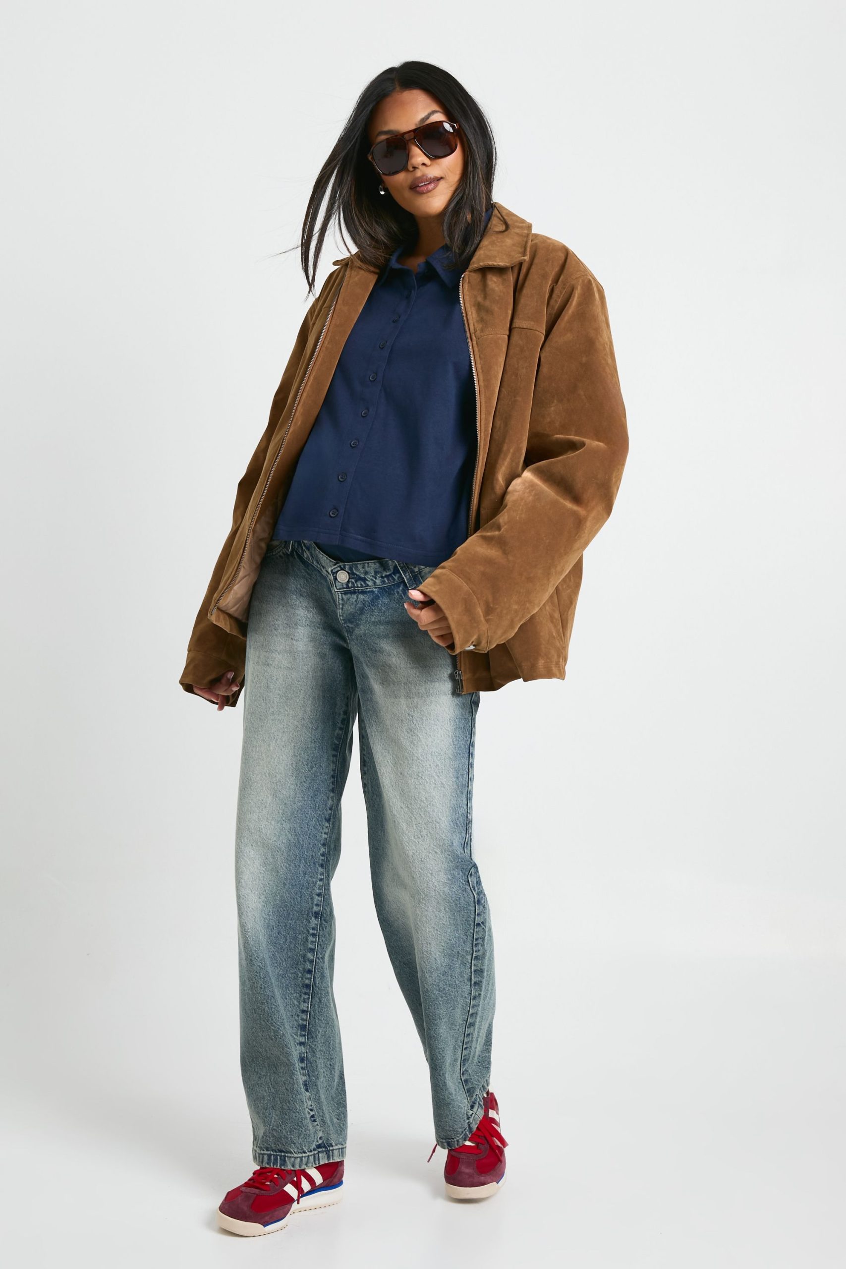 Maternity Collared Fitted Rugby Shirt - Image 3