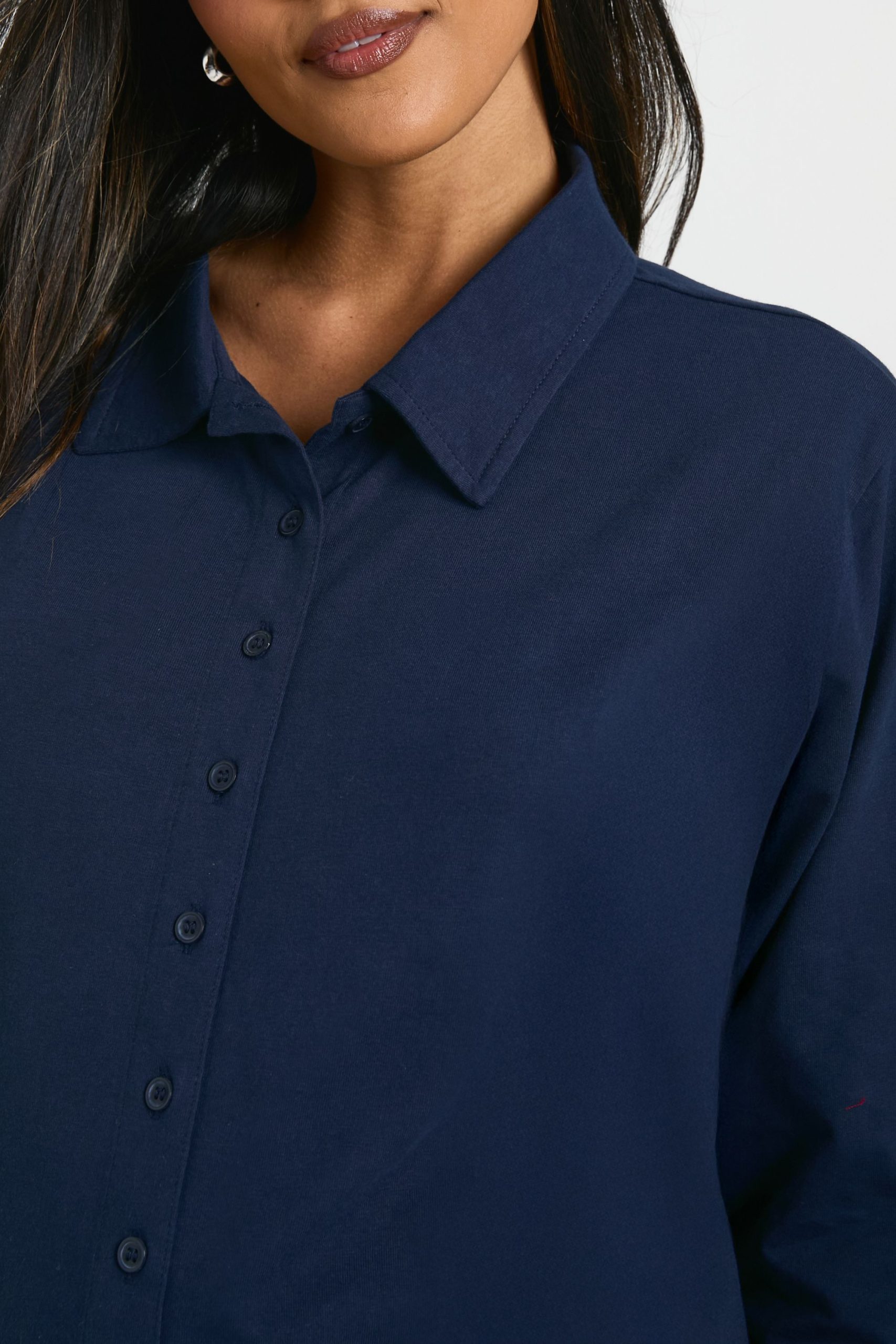 Maternity Collared Fitted Rugby Shirt - Image 4