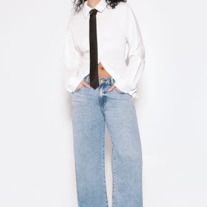Mid Waist Boyfriend Jean