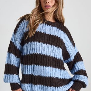 Chunky Knit Oversized Crew Neck Jumper