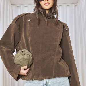 Faux Suede Slouchy Cross Body Bag