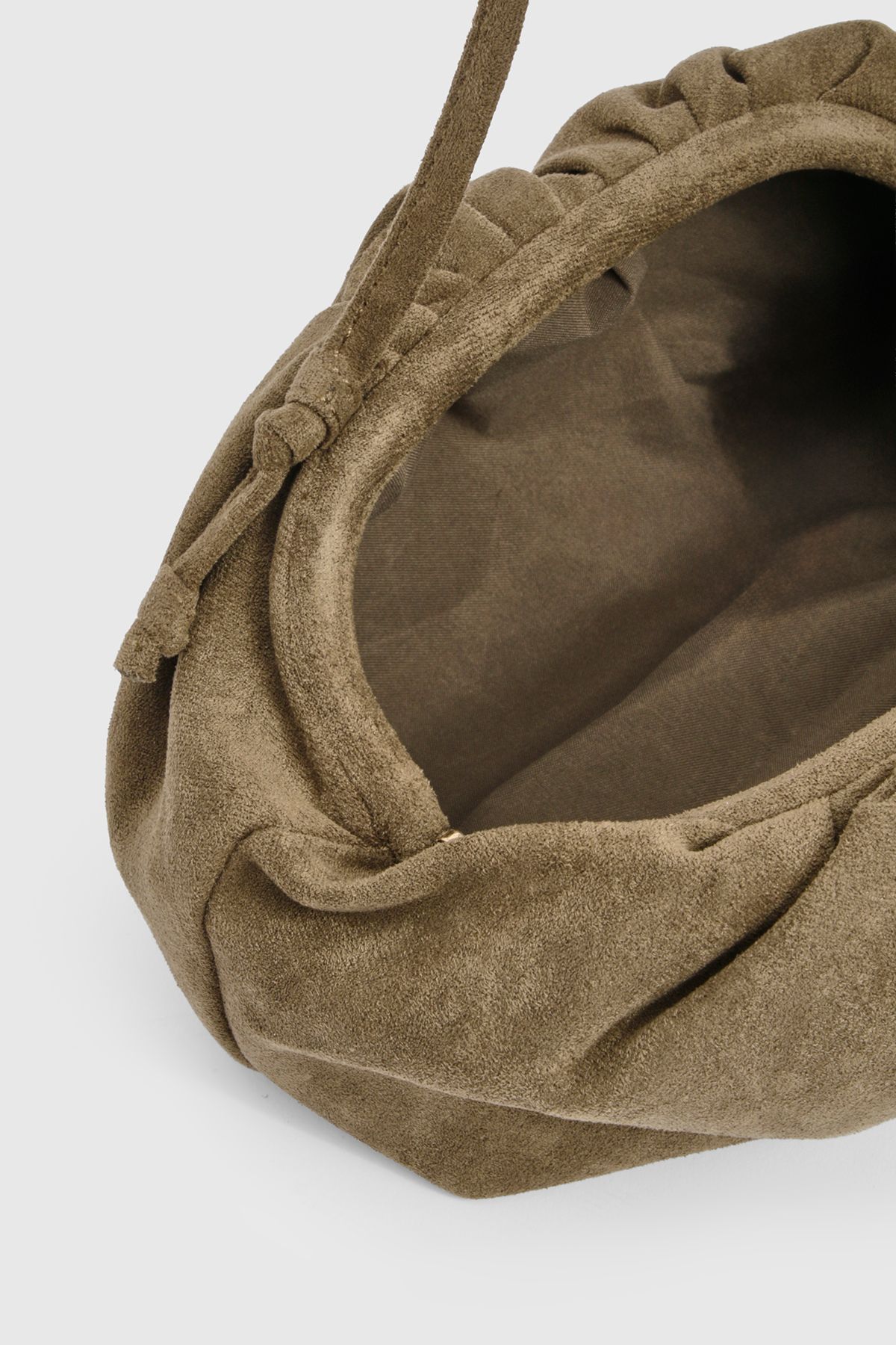 Faux Suede Slouchy Cross Body Bag - Image 4