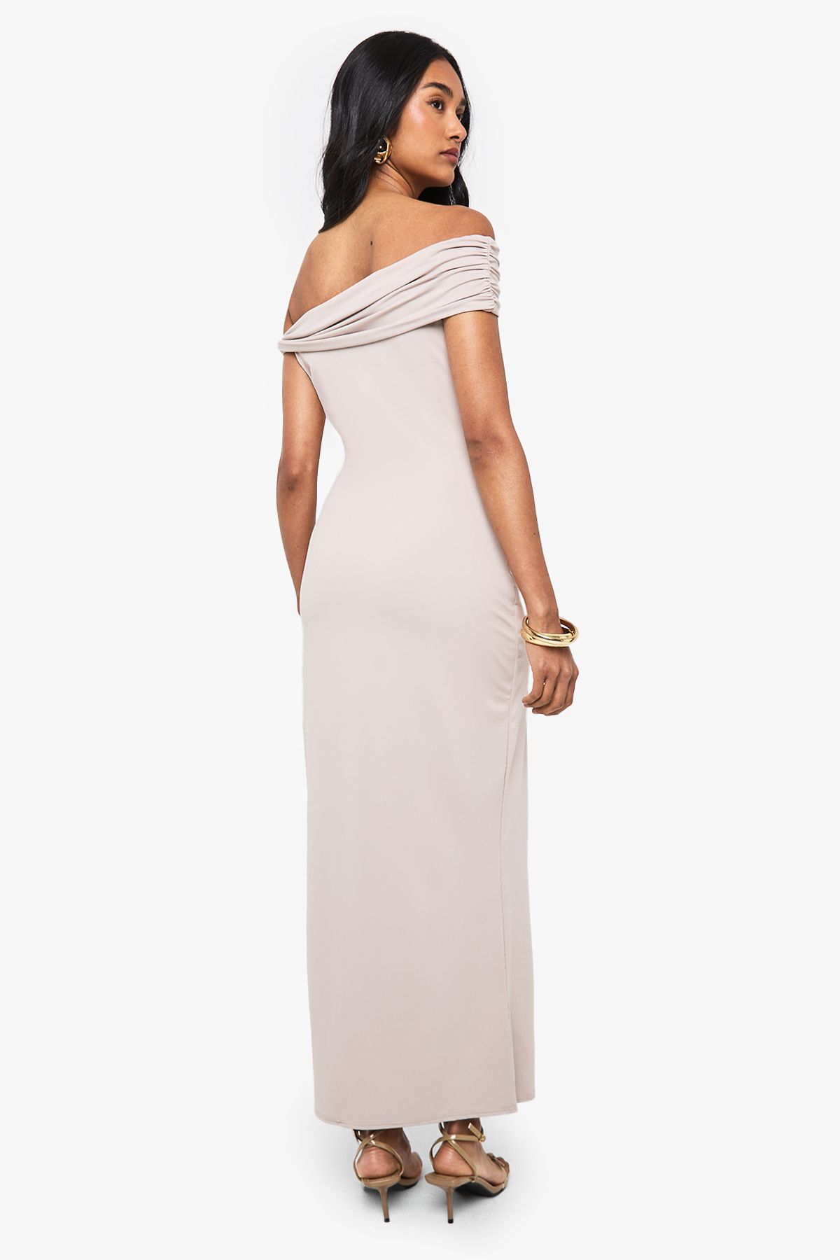 Twist Shoulder Detail Maxi Dress - Image 2