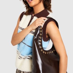 Studded Detail Tote Bag