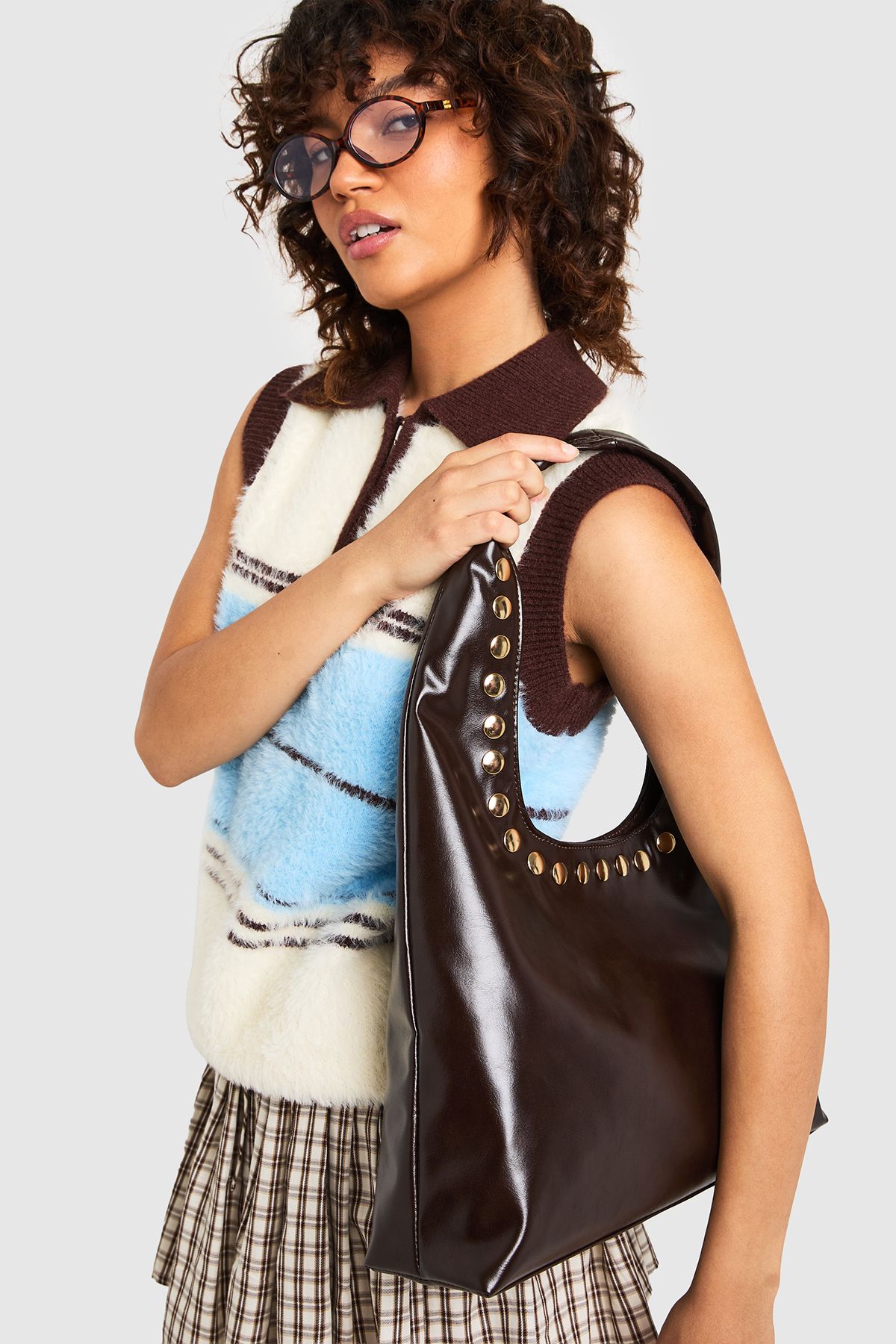 Studded Detail Tote Bag