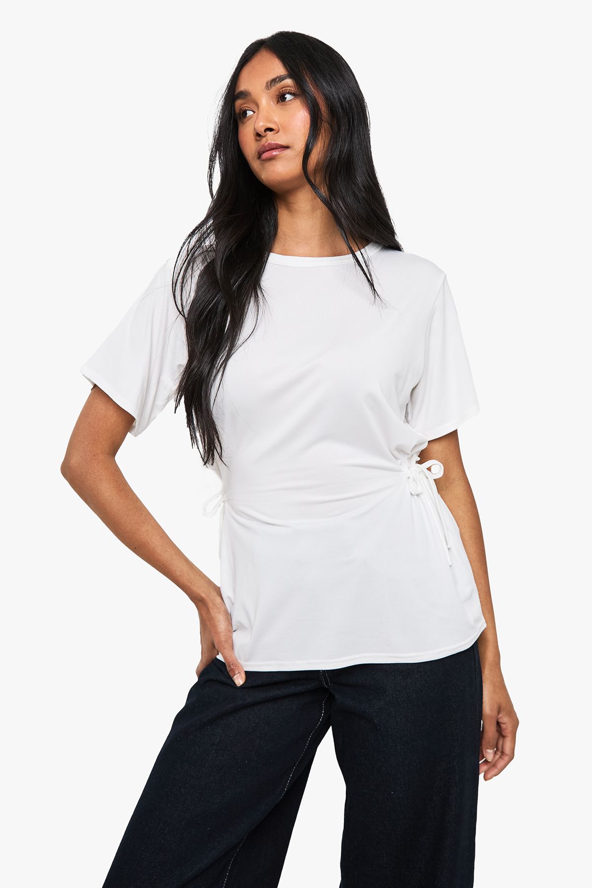 Ribbon Tie Waist T-Shirt