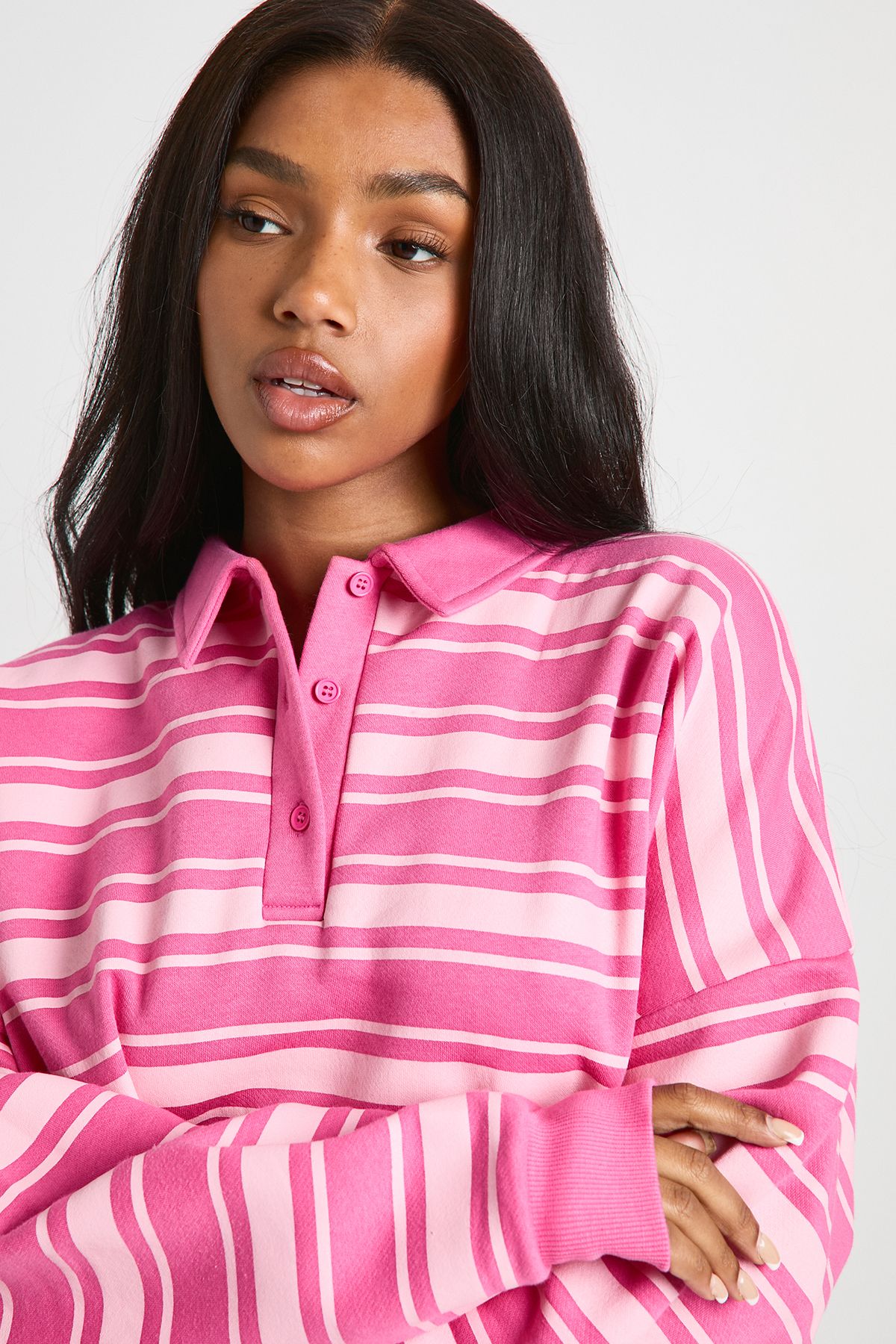 Stripe Rugby Sweatshirt - Image 4