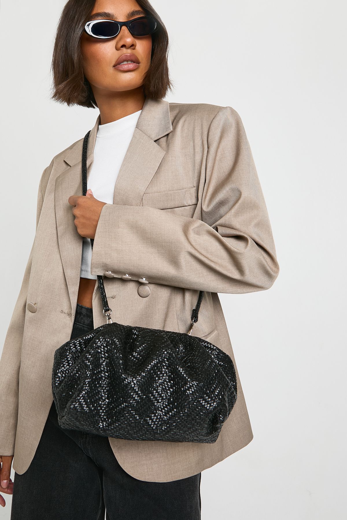 Textured Clutch Bag