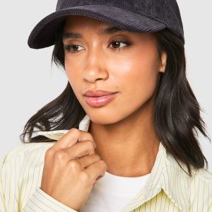 Corduroy Slogan Cap