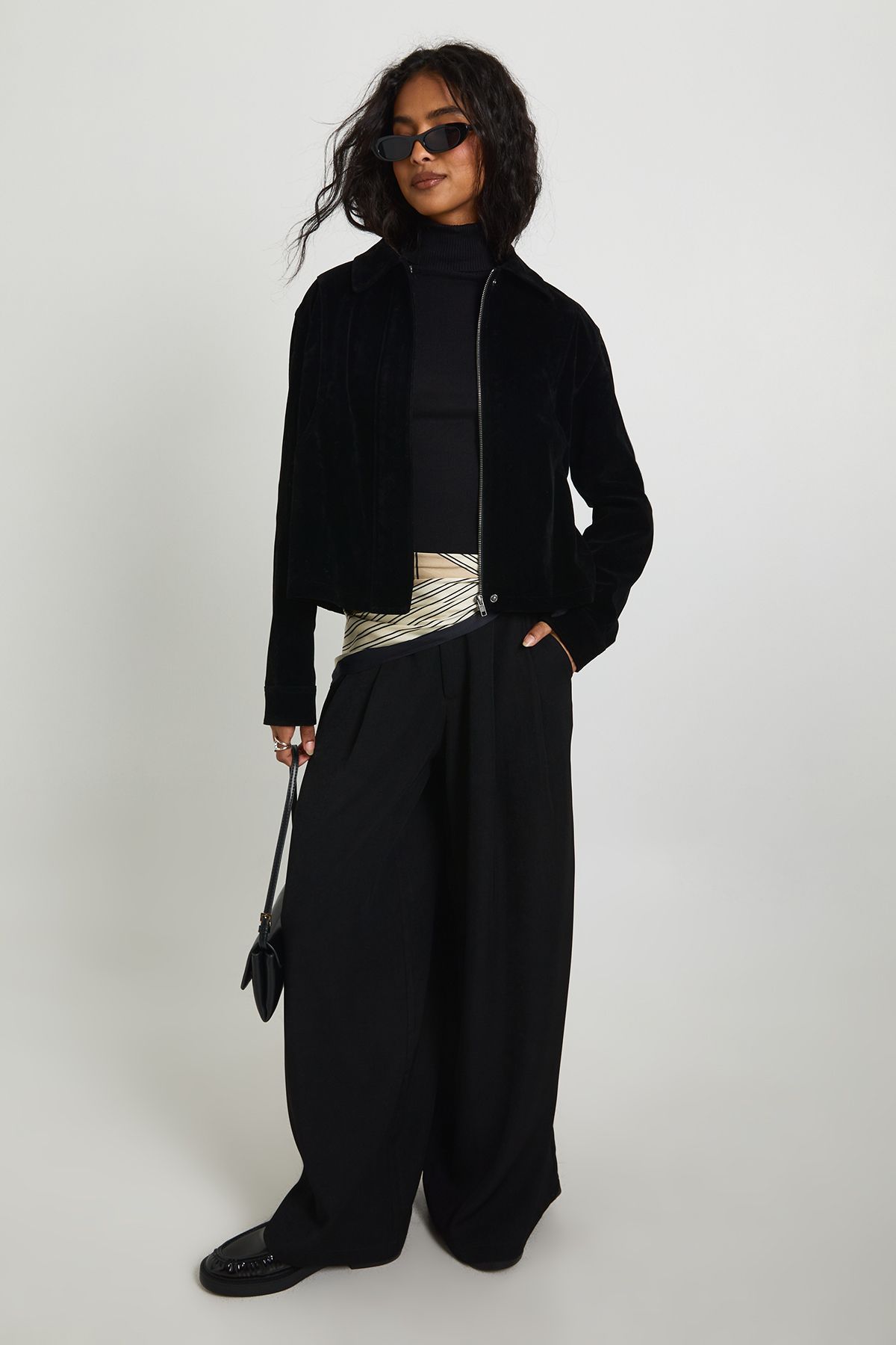 Faux Suede Collared Jacket - Image 3