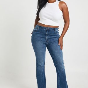 Plus High Waist Booty Lifting Flared Jean