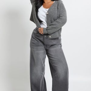 Plus Asymmetric Waistband Jean