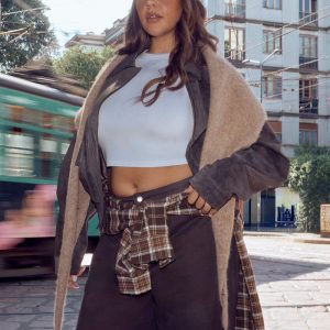 Plus Collared Jacket