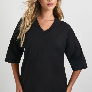 V Neck Oversized T-Shirt