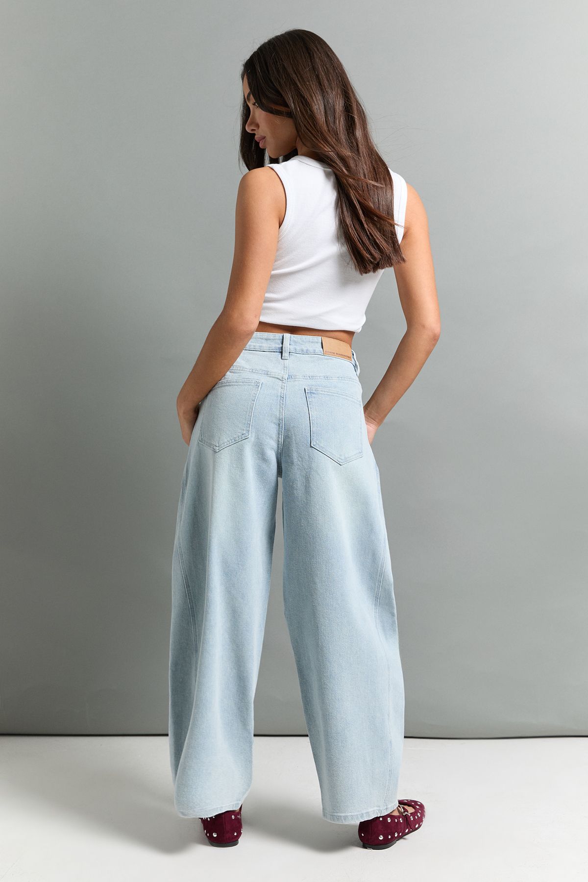 The Petite Mid Waist Barrel Jean - Image 2