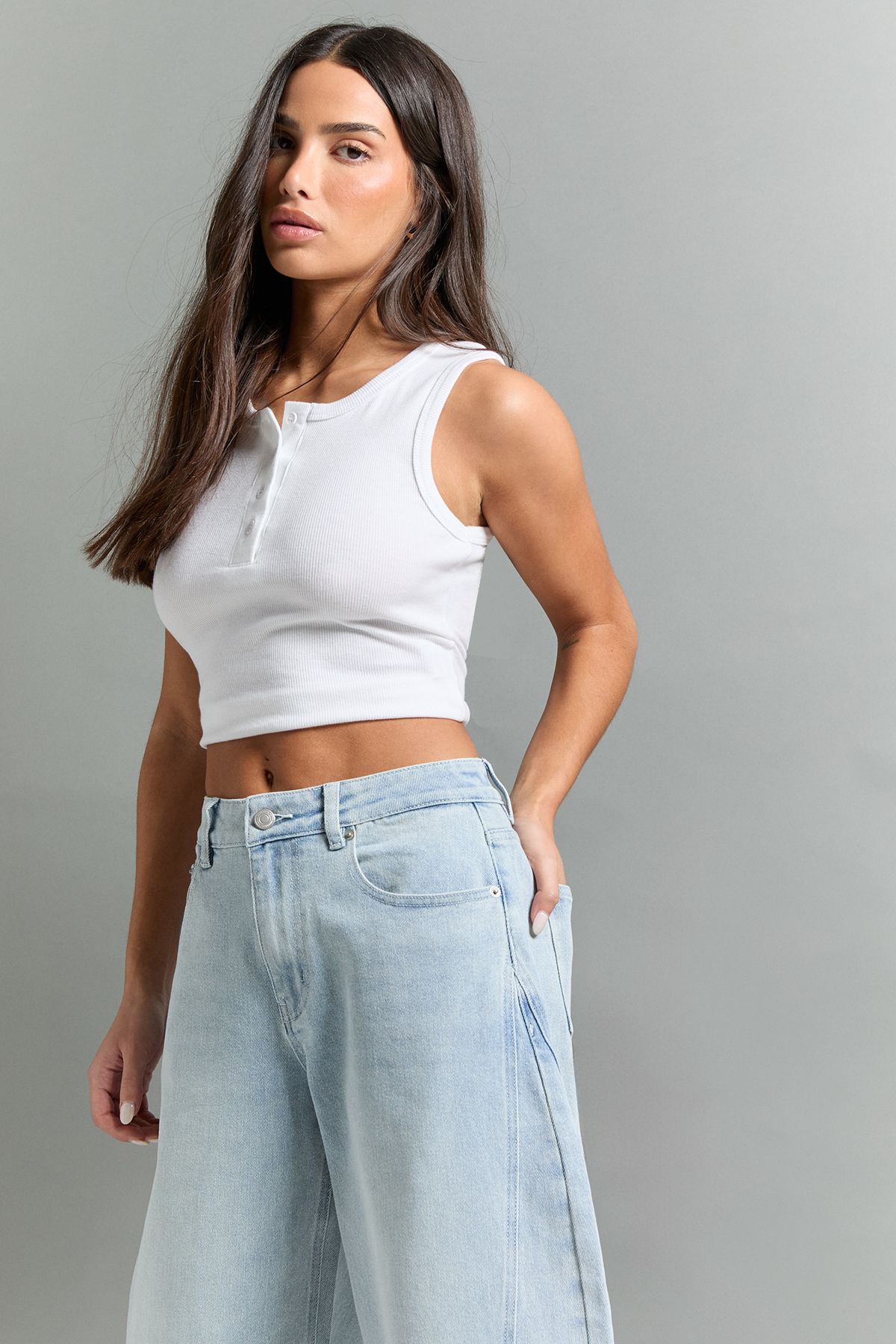 The Petite Mid Waist Barrel Jean - Image 3