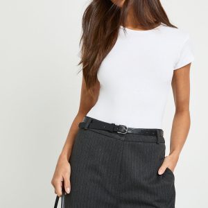Basic Short Sleeve Crew Neck Bodysuit