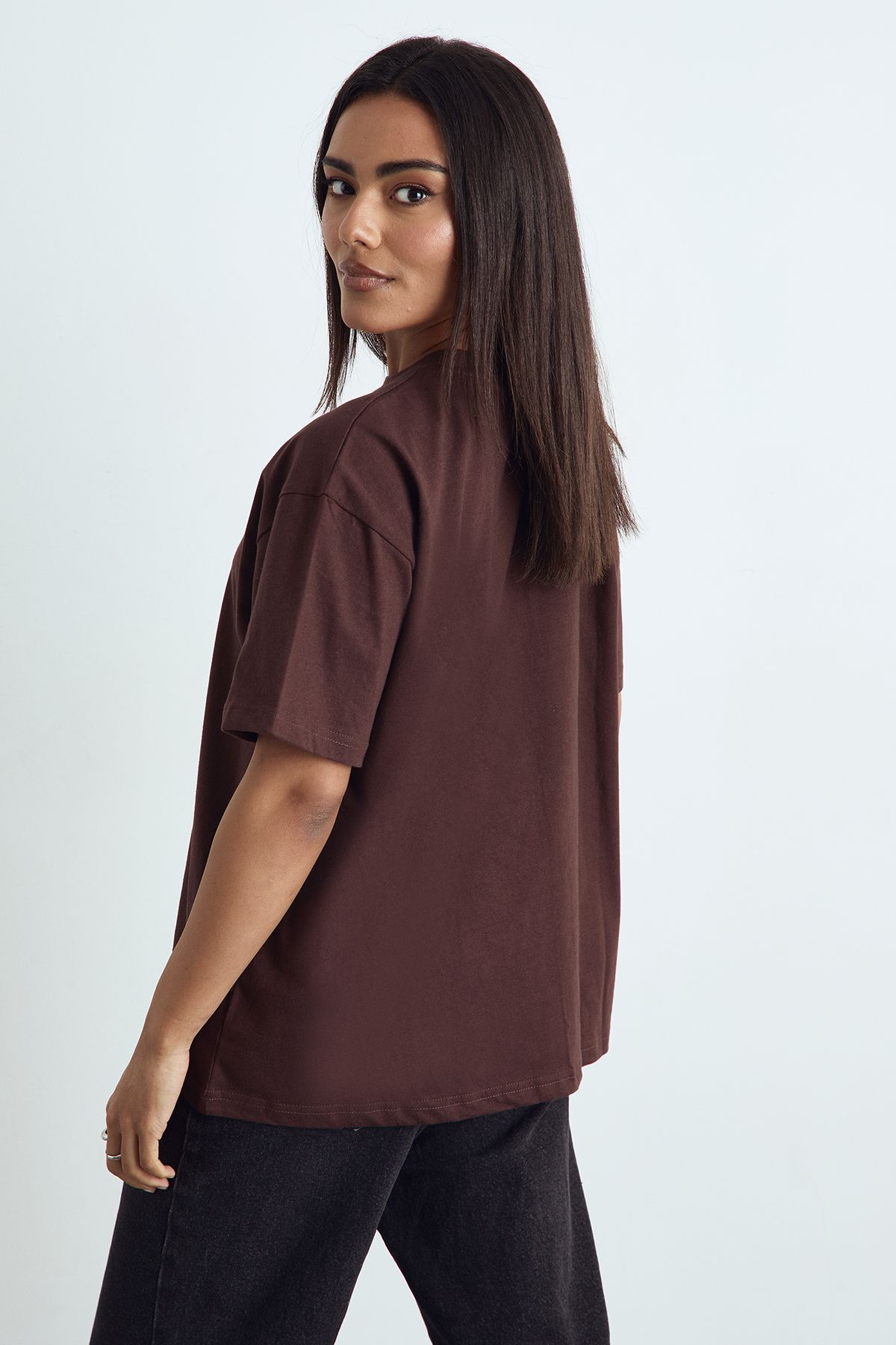 Basic Oversized Short Sleeve T-Shirt - Image 2