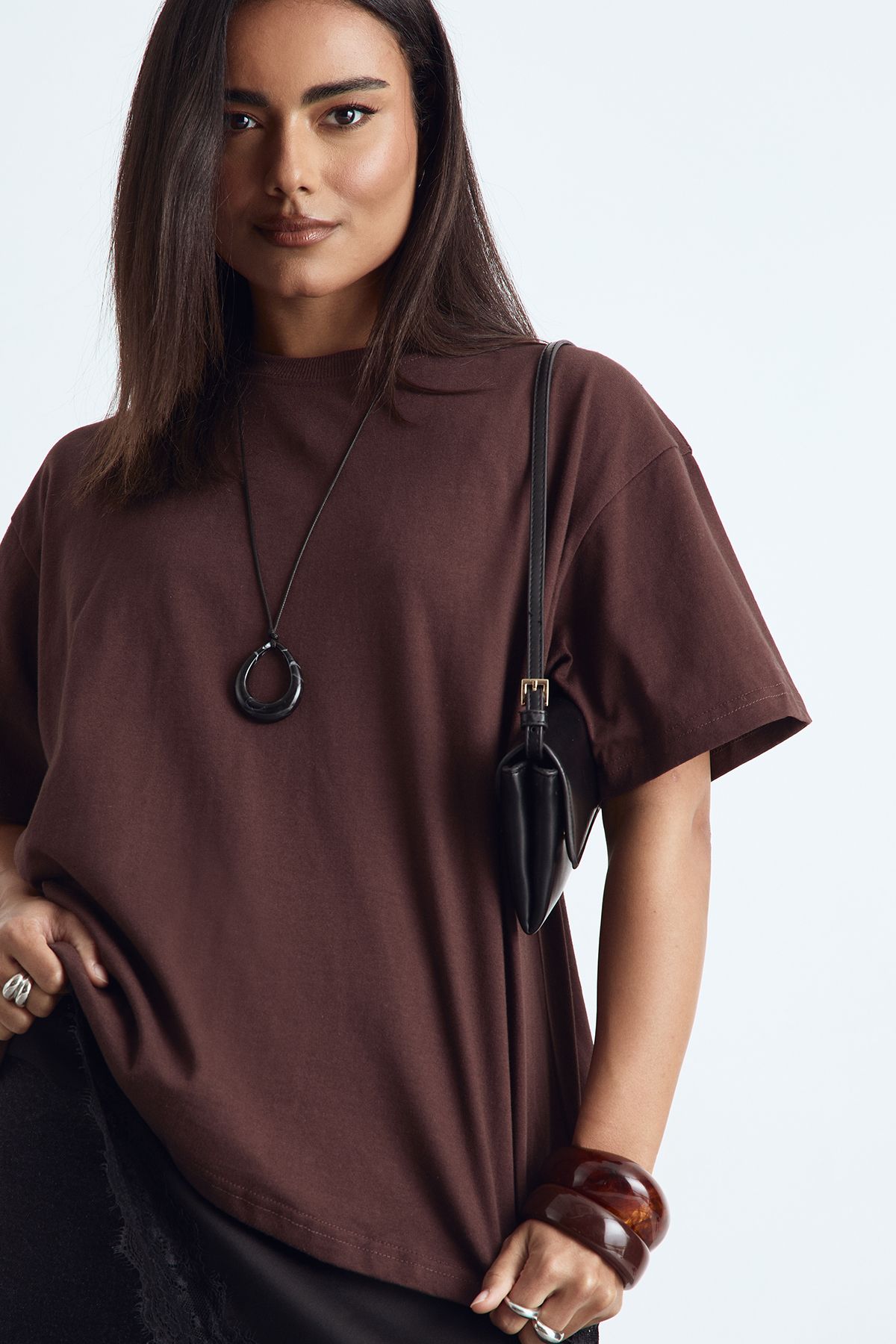 Basic Oversized Short Sleeve T-Shirt - Image 4