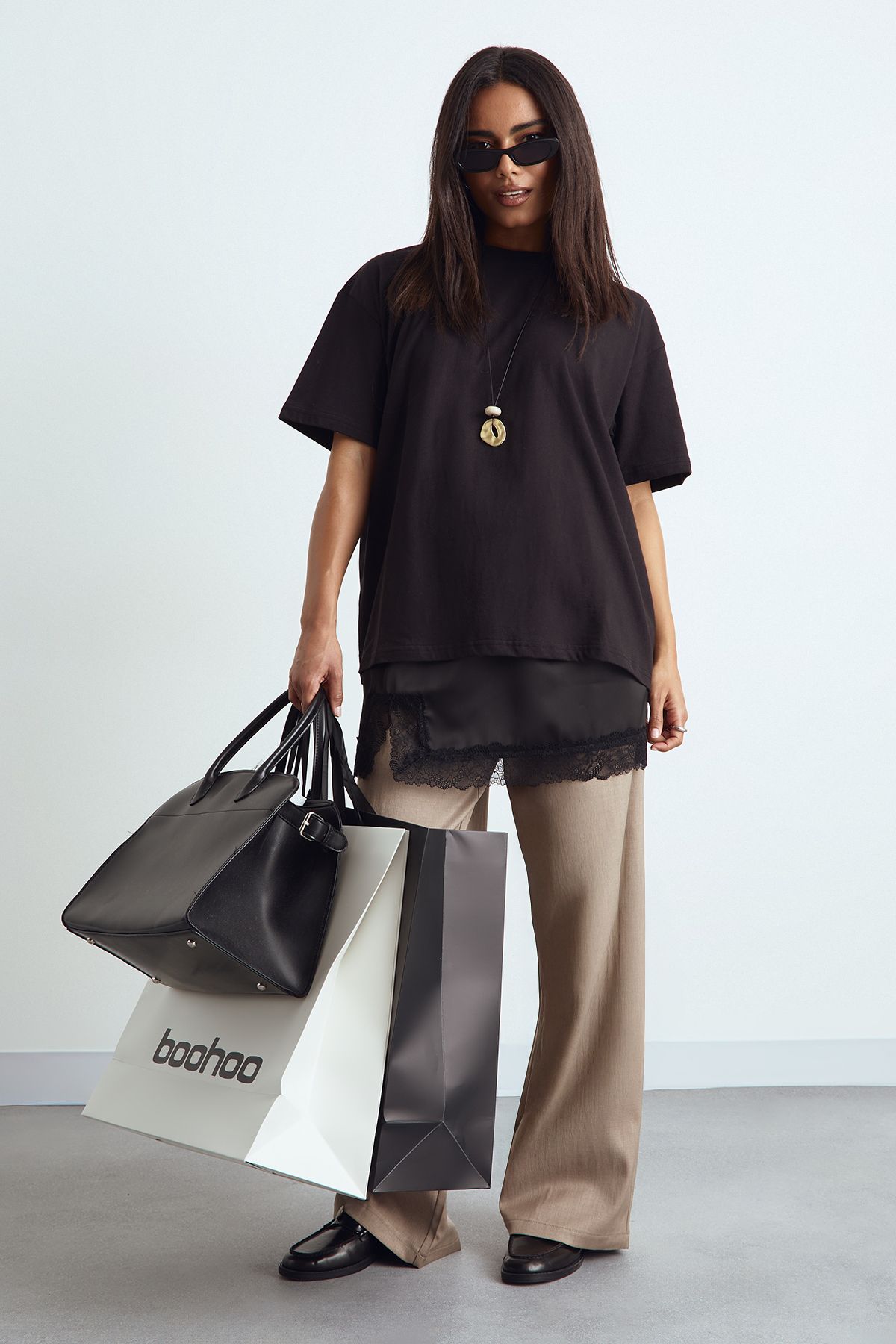 Basic Oversized Short Sleeve T-Shirt - Image 3