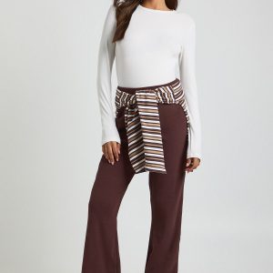 Maternity Rib Flared Legging