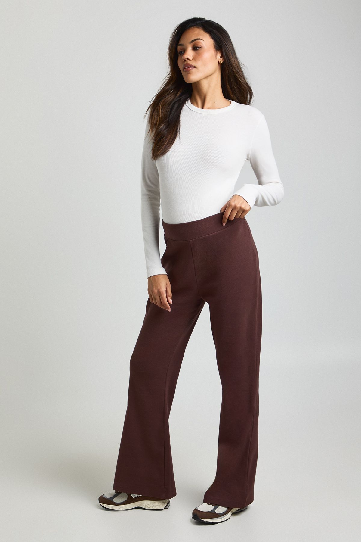 Maternity Rib Flared Legging - Image 3