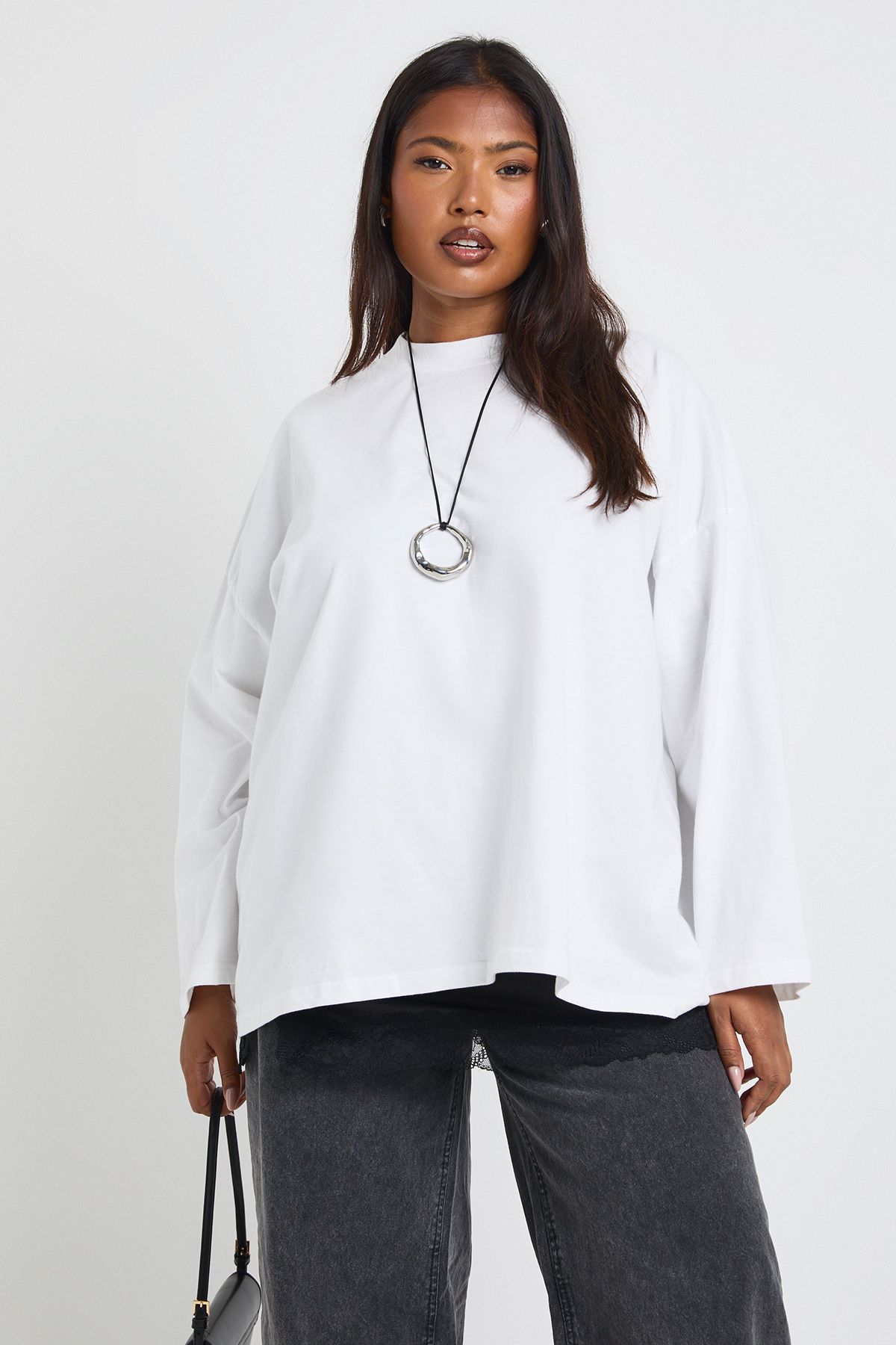 Plus Oversized Long Sleeve T-Shirt
