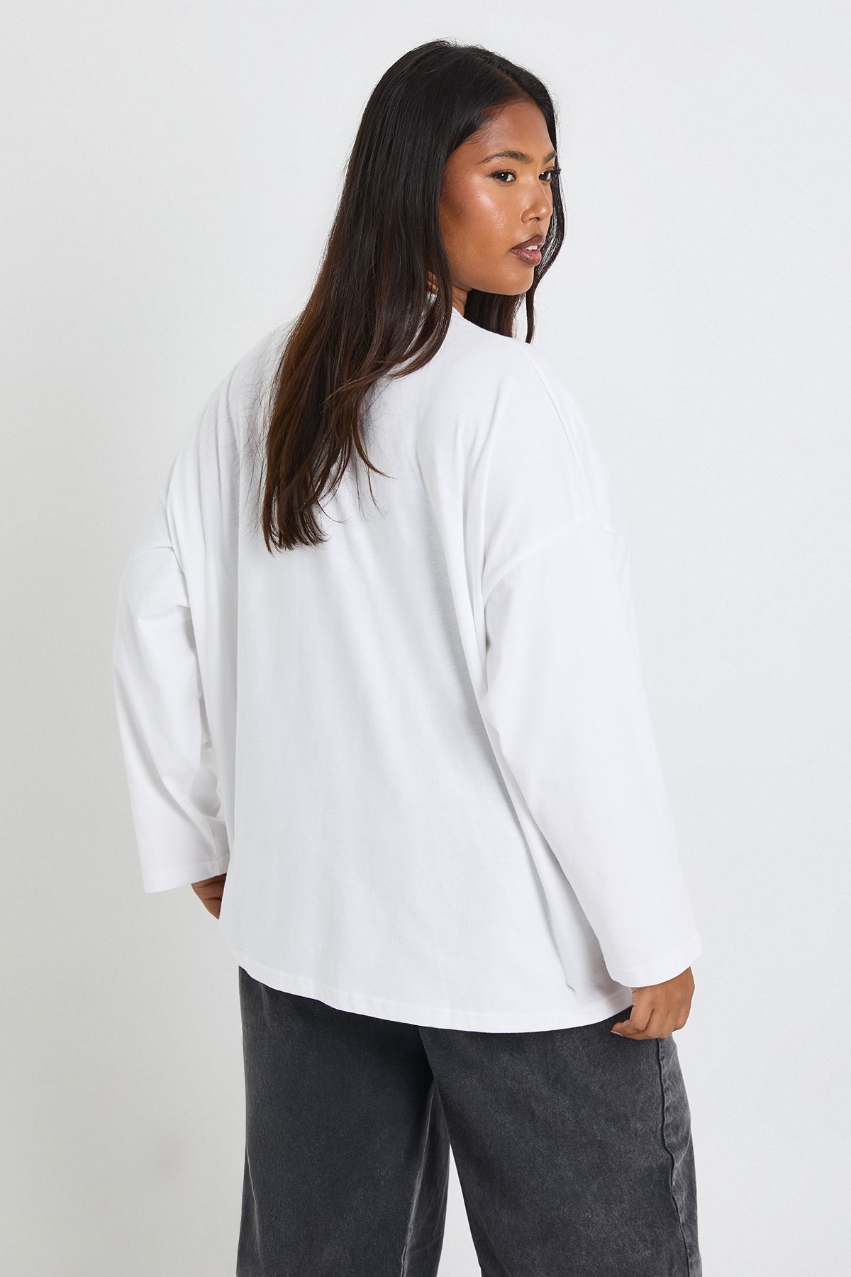 Plus Oversized Long Sleeve T-Shirt - Image 2