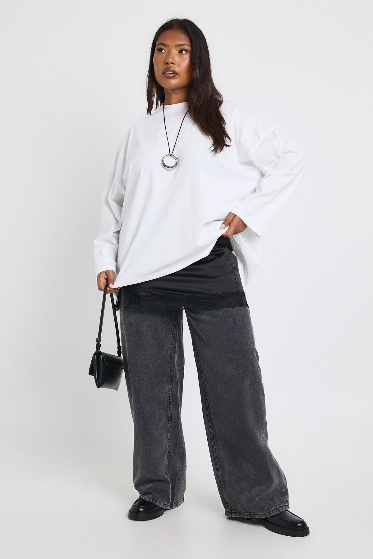 Plus Oversized Long Sleeve T-Shirt - Image 3