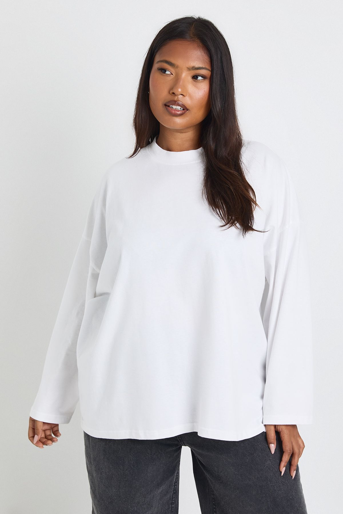 Plus Oversized Long Sleeve T-Shirt - Image 4