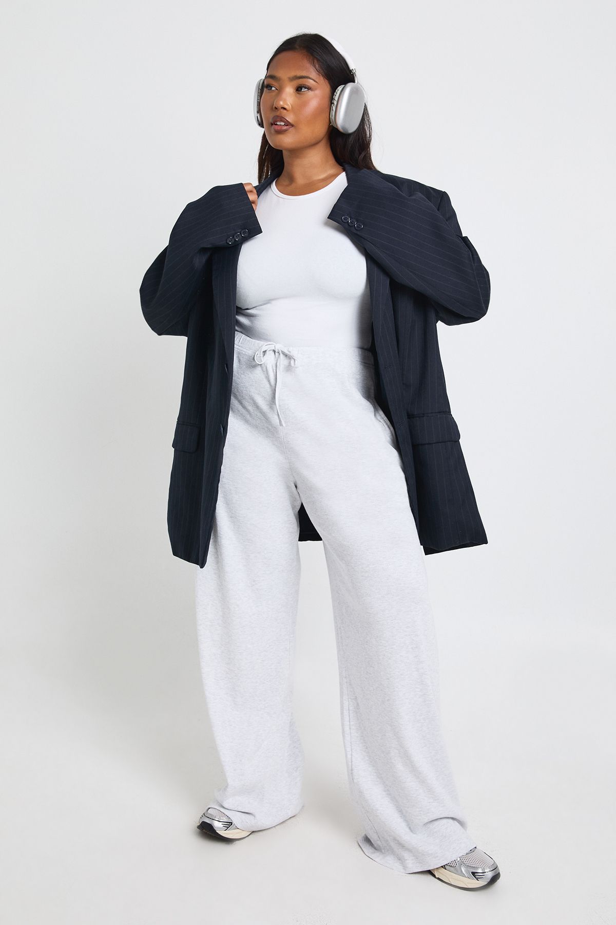 Plus Short Sleeve Crew Neck Bodysuit - Image 3