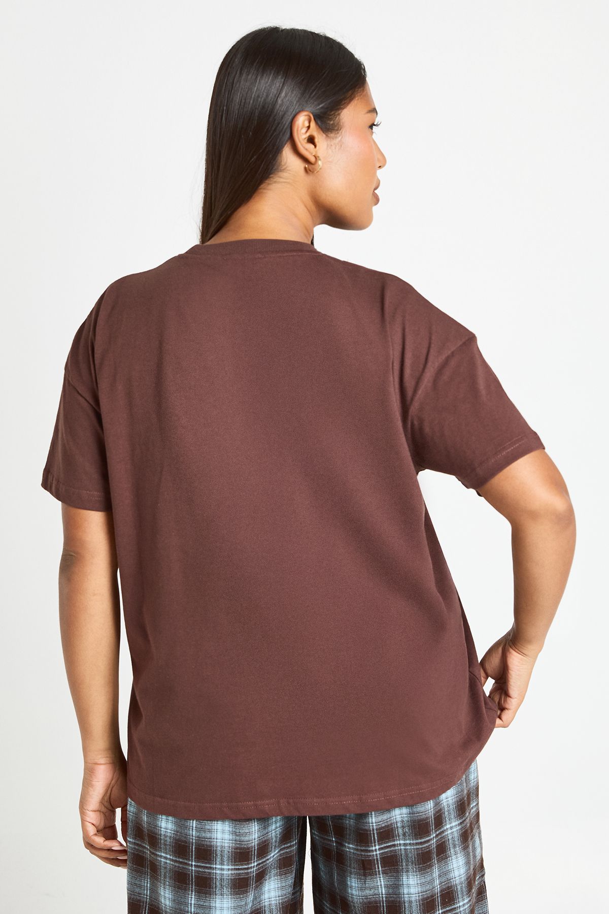 Plus Basic Oversized Short Sleeve T-Shirt - Image 2