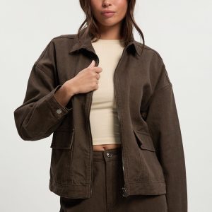 Collared Twill Jacket