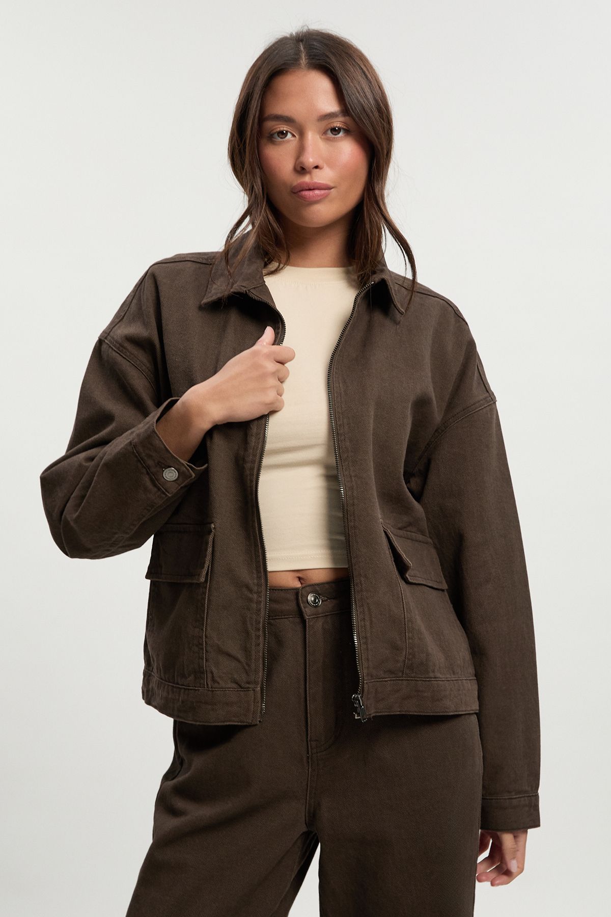 Collared Twill Jacket
