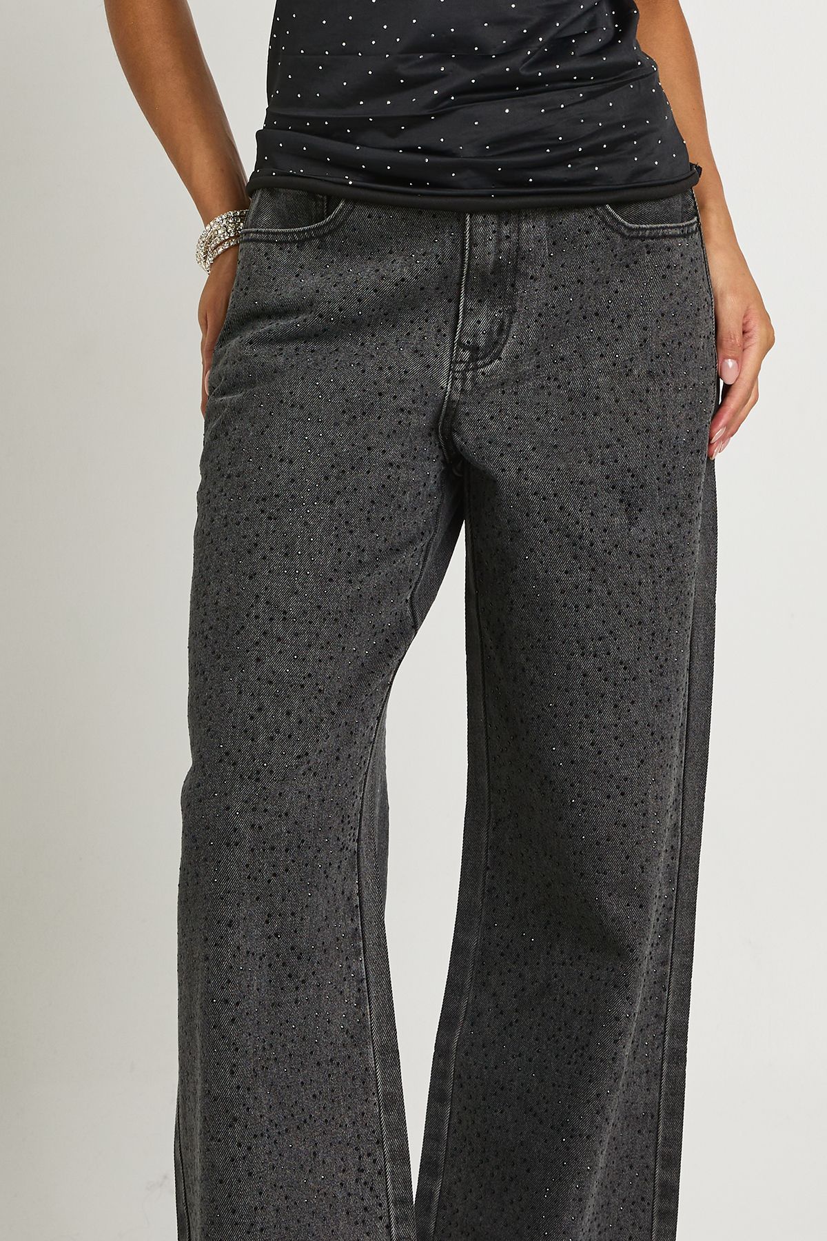 Embellished Wide Leg Jean - Image 4