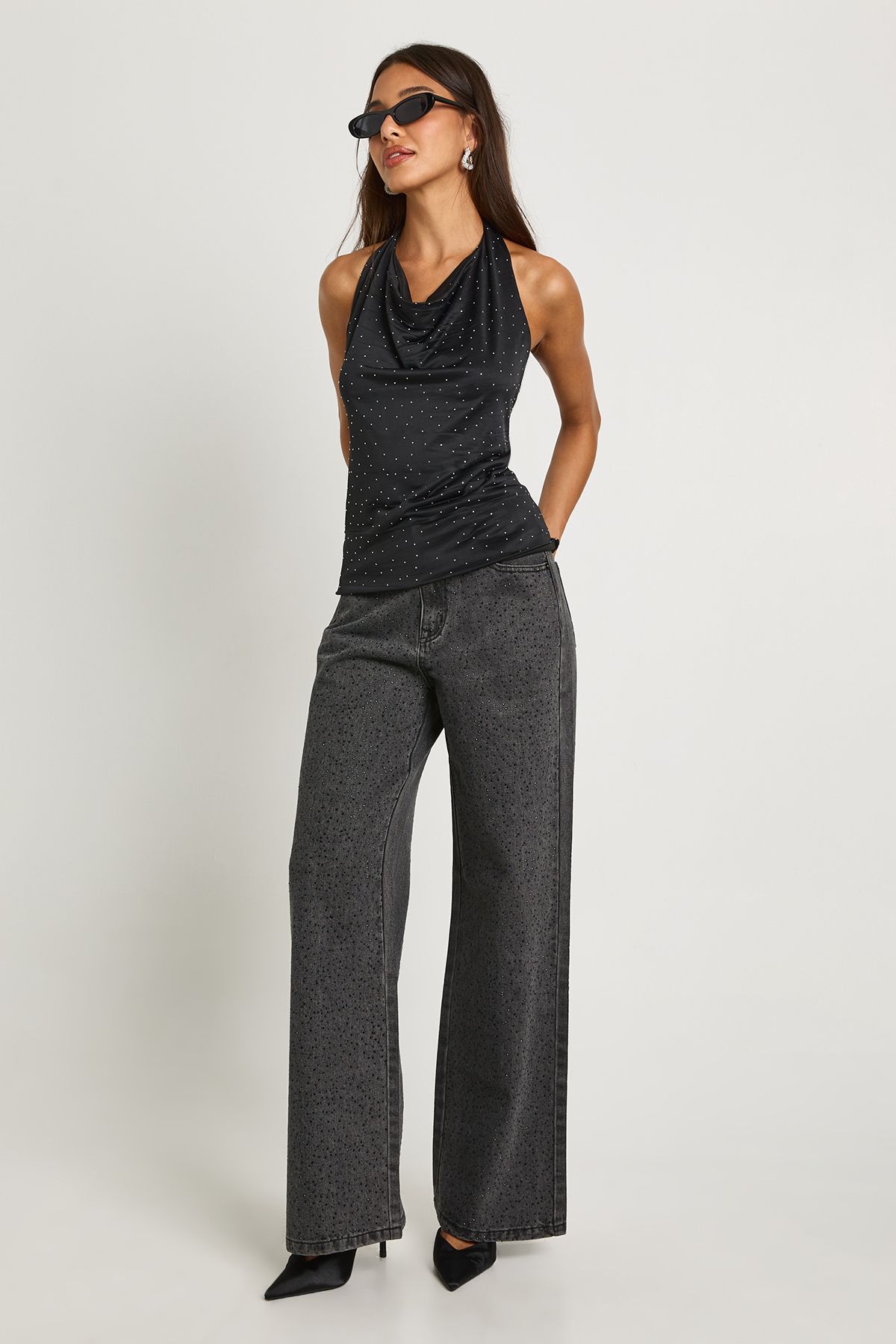 Embellished Wide Leg Jean - Image 5