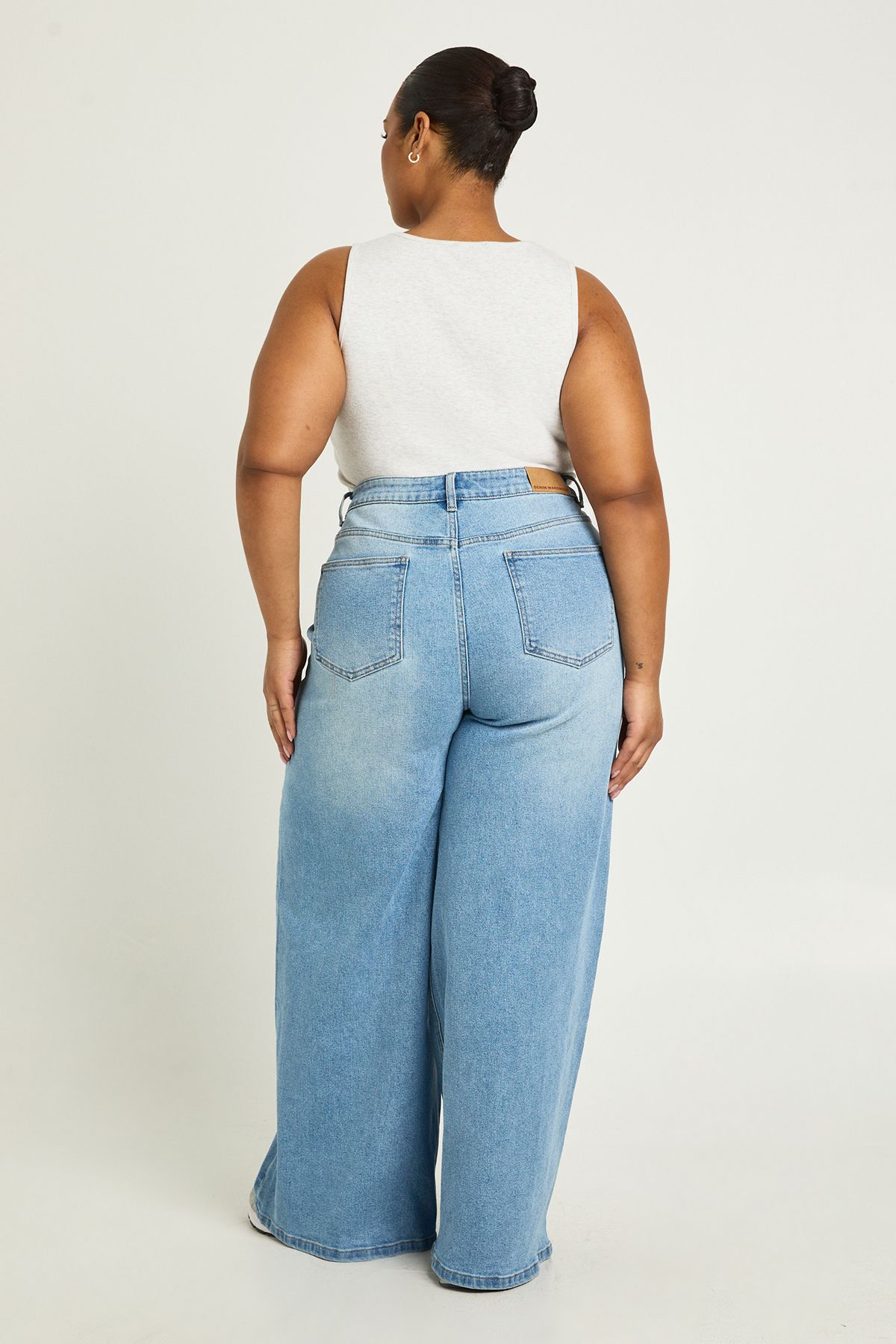 The Plus Mid Waist Wide Leg Jean - Image 2