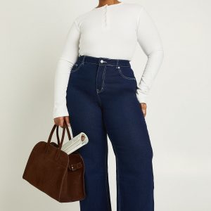The Plus High Waist Straight Leg Jean