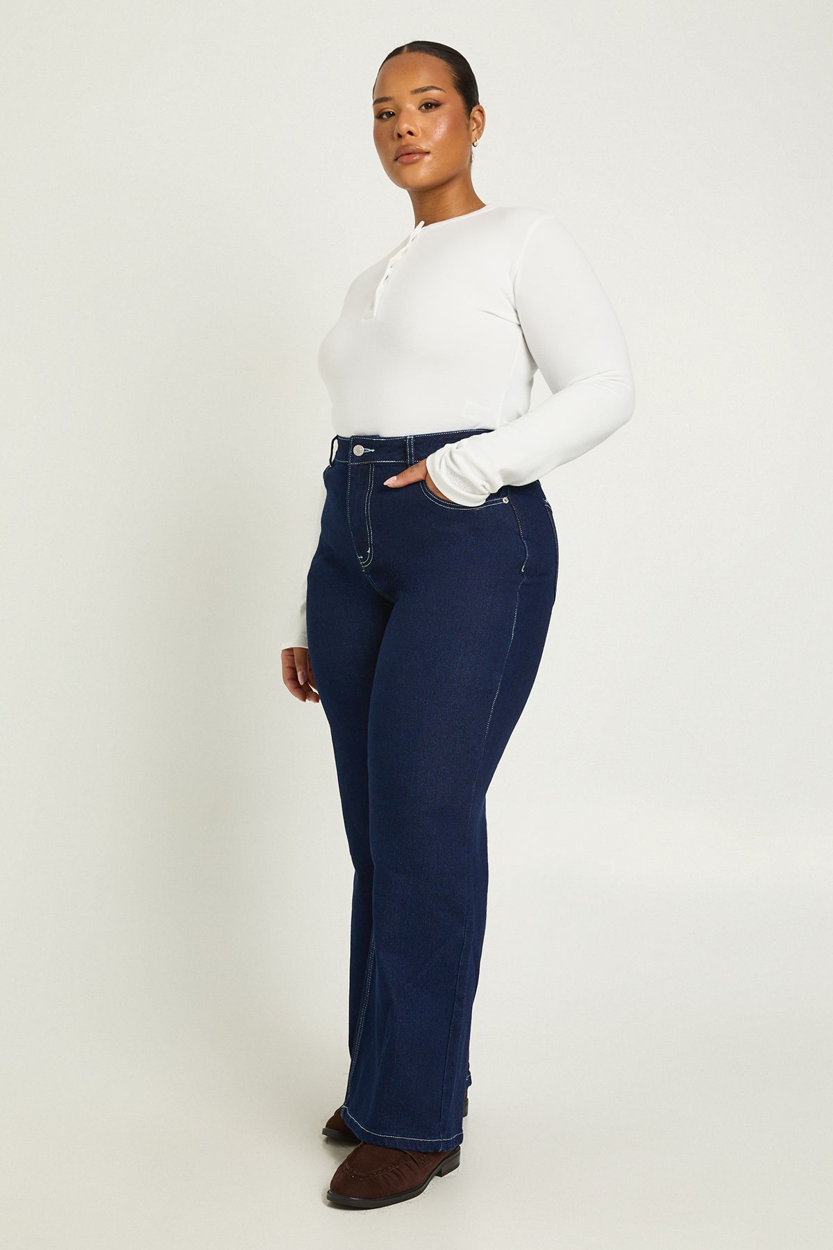 The Plus High Waist Straight Leg Jean - Image 3