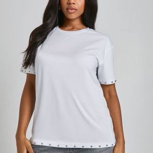 Stud Detail Oversized T-shirt