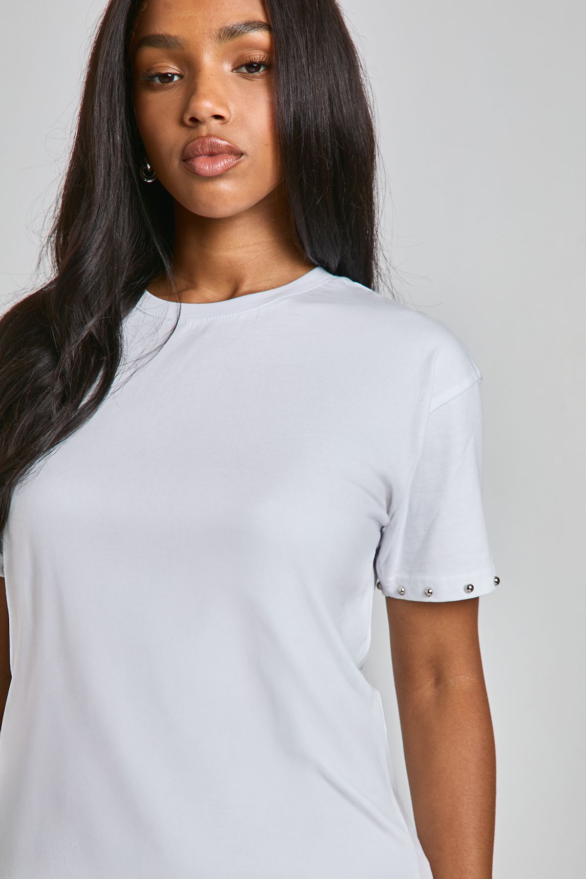 Stud Detail Oversized T-shirt - Image 4