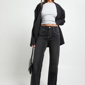 Low Waist Straight Leg Jean