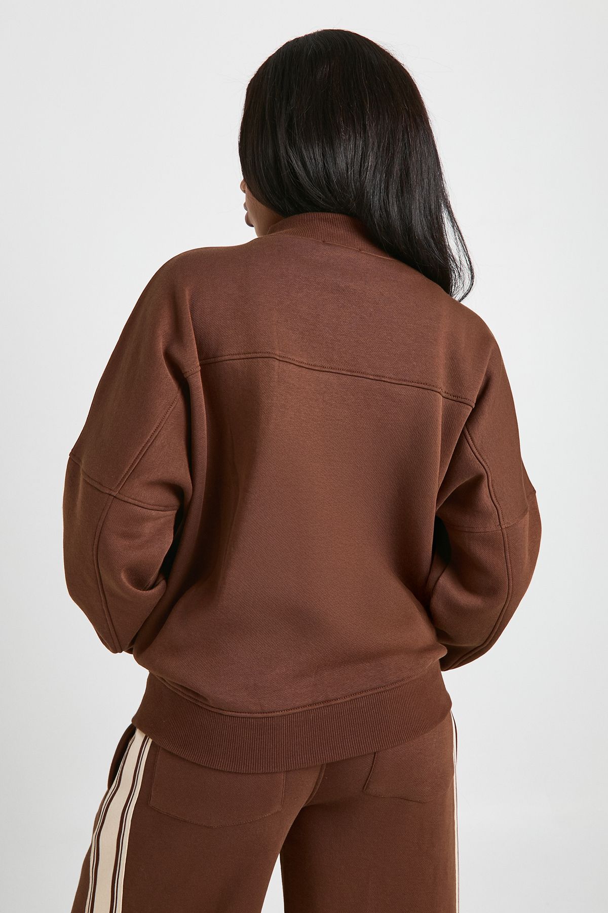 Bomber Zip Through Sweatshirt - Image 2