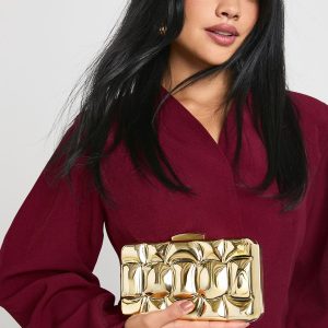 Embossed Acrylic Clutch Bag