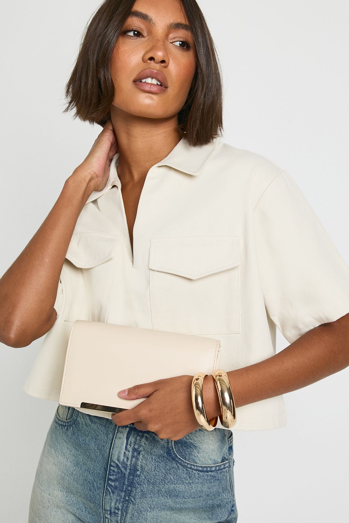 Large Structured Crossbody Bag